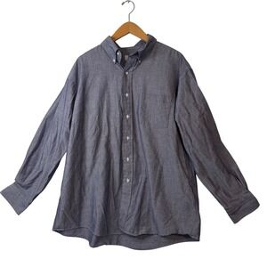 arrow dover oxford dress shirt Arrow Dover Long Sleeve Button Up Dress Shirt - Size: 16 x 34/35